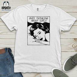 Busy Thinking About Girls Heavy Cotton Comfort Colors Tee Gift For Animal Lover