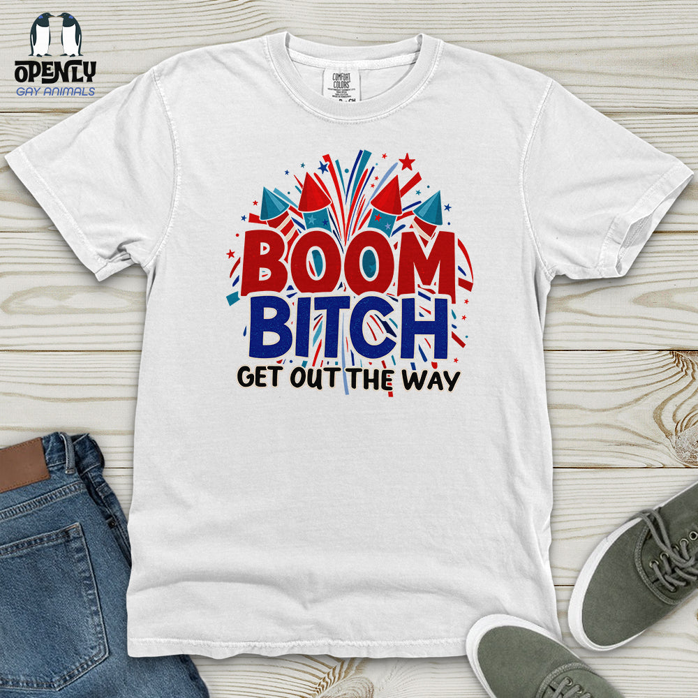 Boom Bitch Heavy Cotton Comfort Colors Tee Gift For Animal Lover