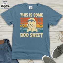 Boo Sheet Heavy Cotton Comfort Colors Tee Gift For Animal Lover