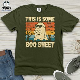 Boo Sheet Heavy Cotton Comfort Colors Tee Gift For Animal Lover