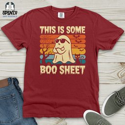 Boo Sheet Heavy Cotton Comfort Colors Tee Gift For Animal Lover