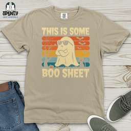 Boo Sheet Heavy Cotton Comfort Colors Tee Gift For Animal Lover