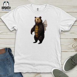 Bumble Bear Heavy Cotton Comfort Colors Tee Gift For Animal Lover