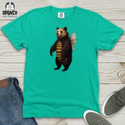 Bumble Bear Heavy Cotton Comfort Colors Tee Gift For Animal Lover