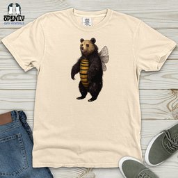 Bumble Bear Heavy Cotton Comfort Colors Tee Gift For Animal Lover