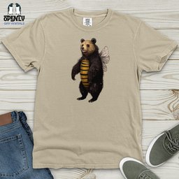 Bumble Bear Heavy Cotton Comfort Colors Tee Gift For Animal Lover
