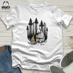 Bear Happy Hour Unisex T Shirt Gift For Animal Lover