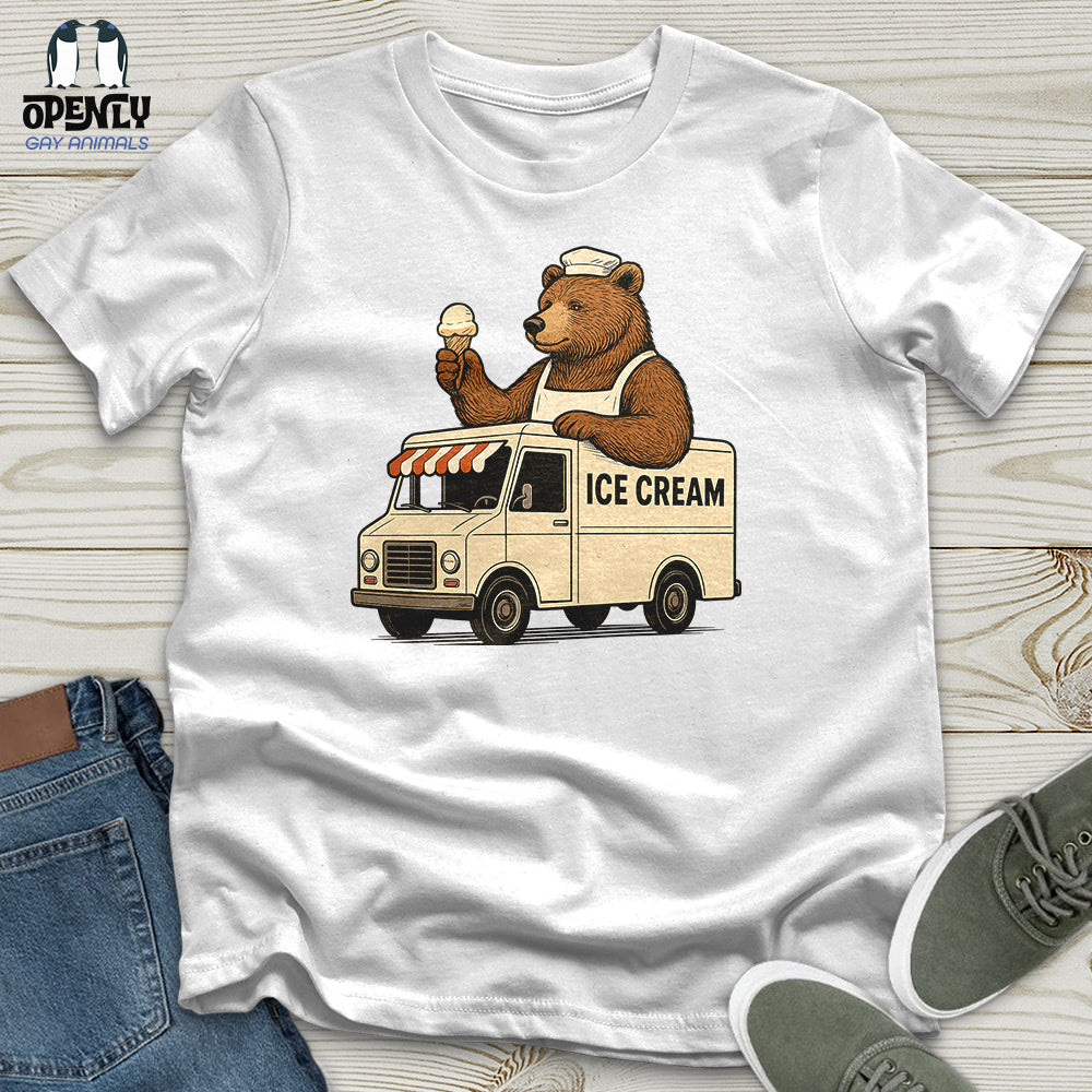 Bear Ice Cream Truck Unisex T Shirt Gift For Animal Lover