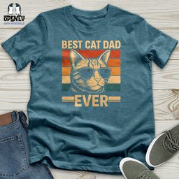 Best Cat Dad Ever Unisex T Shirt Gift For Dad