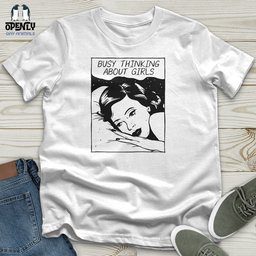 Busy Thinking About Girls Unisex T Shirt Gift For Animal Lover