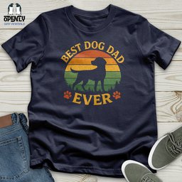 Best Dog Dad Ever Softstyle Tee Gift For Dad