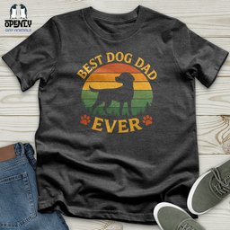 Best Dog Dad Ever Softstyle Tee Gift For Dad
