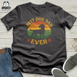 Best Dog Dad Ever Softstyle Tee Gift For Dad