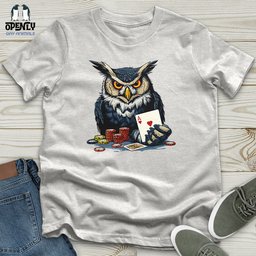 Black Jack Owl Unisex T Shirt Gift For Animal Lover