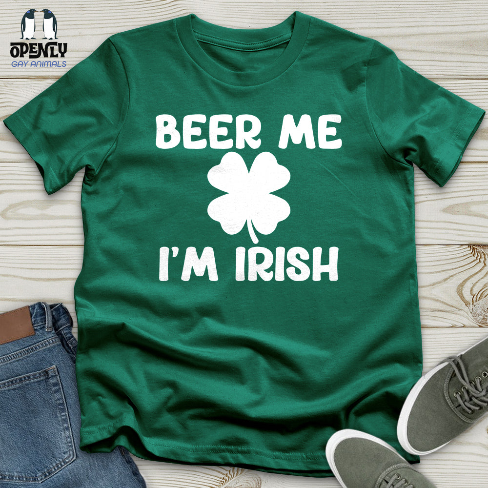 Beer Me Im Irish Unisex T Shirt Gift For Animal Lover