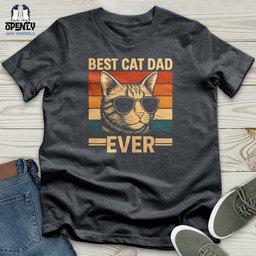 Best Cat Dad Ever Softstyle Tee Gift For Dad