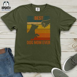 Best Dog Mom Ever Heavy Cotton Comfort Colors Tee Gift For Mom