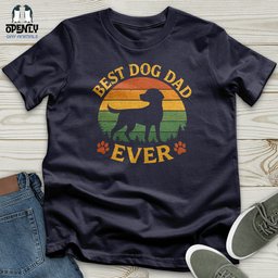 Best Dog Dad Ever Unisex T Shirt Gift For Dad