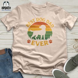 Best Dog Dad Ever Unisex T Shirt Gift For Dad
