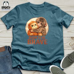 Born To Be Brave Unisex T Shirt Gift For Animal Lover