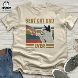 Best Cat Dad Softstyle Tee Gift For Dad