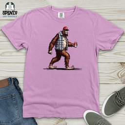 Big Foot Stroll Heavy Cotton Comfort Colors Tee Gift For Animal Lover