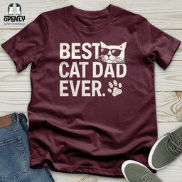 Best Cat Dad Ever Unisex T Shirt Gift For Dad