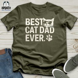 Best Cat Dad Ever Unisex T Shirt Gift For Dad