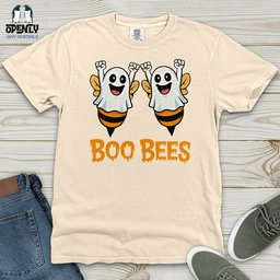 Boo Bees Heavy Cotton Comfort Colors Tee Gift For Animal Lover