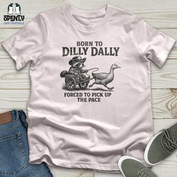 Born To Dilly Dally Softstyle Tee Gift For Animal Lover