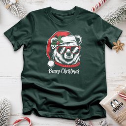 Beary Christmas Unisex T Shirt Gift For Animal Lover