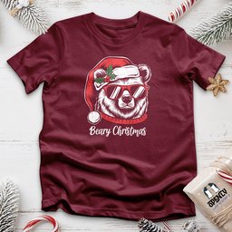 Beary Christmas Unisex T Shirt Gift For Animal Lover