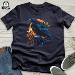 Black Raven Unisex T Shirt Gift For Animal Lover