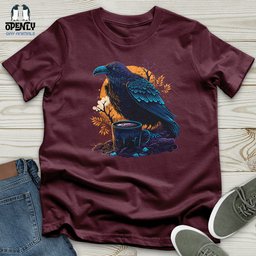 Black Raven Unisex T Shirt Gift For Animal Lover