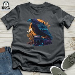 Black Raven Unisex T Shirt Gift For Animal Lover