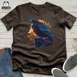Black Raven Unisex T Shirt Gift For Animal Lover