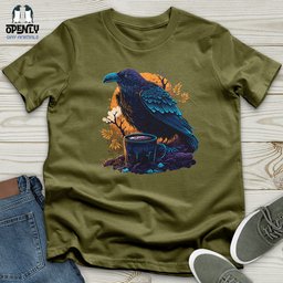Black Raven Unisex T Shirt Gift For Animal Lover