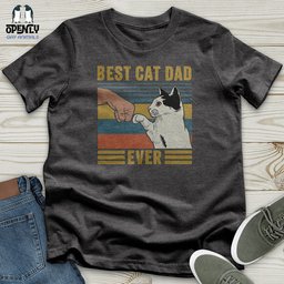 Best Cat Dad Ever Unisex T Shirt Gift For Dad