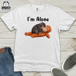 Im Alone Punch Heavy Cotton Comfort Colors Tee Gift For Animal Lover