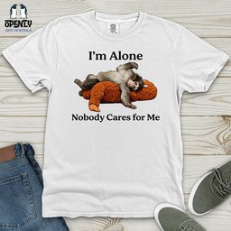 Im Alone Heavy Cotton Comfort Colors Tee Gift For Animal Lover
