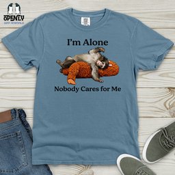 Im Alone Heavy Cotton Comfort Colors Tee Gift For Animal Lover