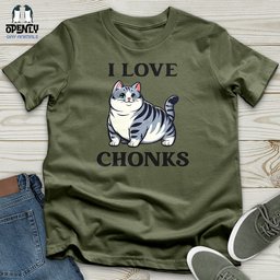 I Love Chonks Softstyle Tee Gift For Animal Lover