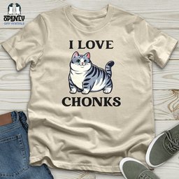 I Love Chonks Softstyle Tee Gift For Animal Lover