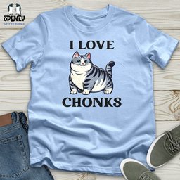 I Love Chonks Softstyle Tee Gift For Animal Lover