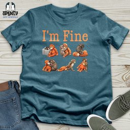 Im Fine 02 Unisex T Shirt Gift For Animal Lover