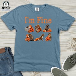 Im Fine 02 Heavy Cotton Comfort Colors Tee Gift For Animal Lover