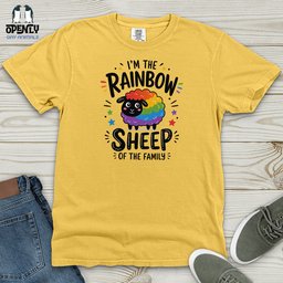 Im The Rainbow Sheep Heavy Cotton Comfort Colors Tee Gift For Animal Lover