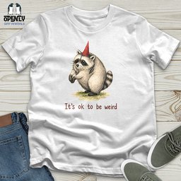 Its Ok To Be Weird Unisex T Shirt Gift For Animal Lover