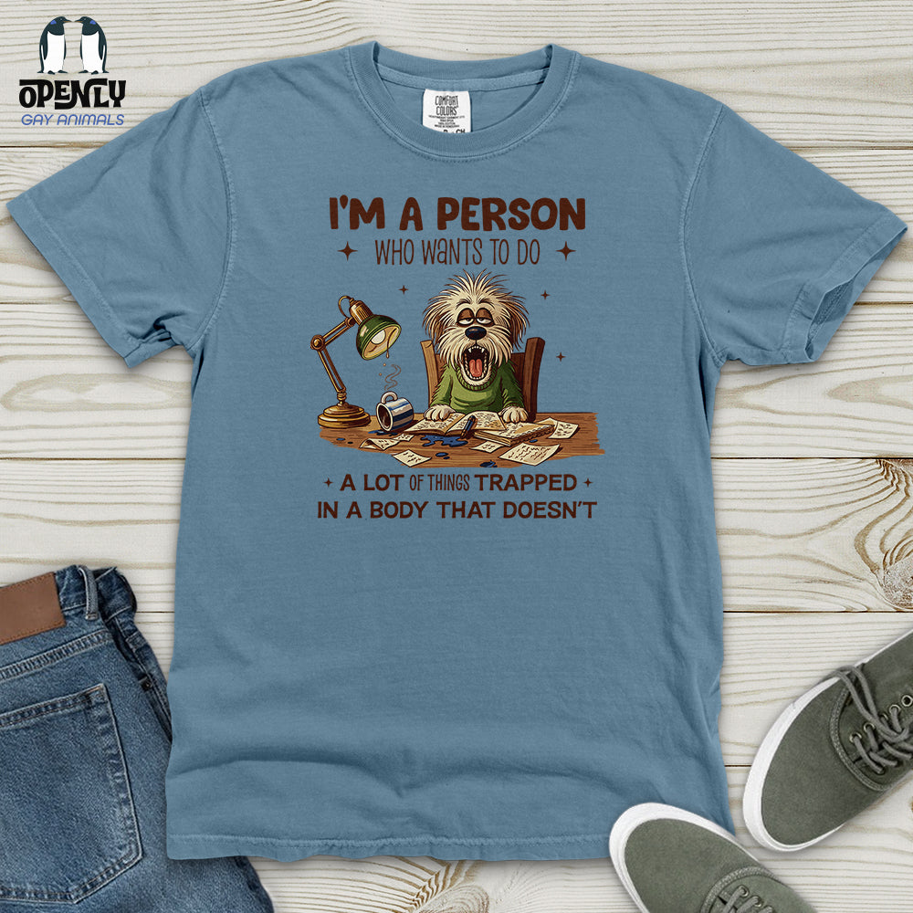 Im A Person Heavy Cotton Comfort Colors Tee Gift For Animal Lover