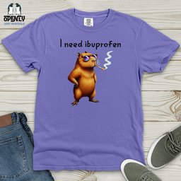 I Need Ibuprofen Heavy Cotton Comfort Colors Tee Gift For Animal Lover